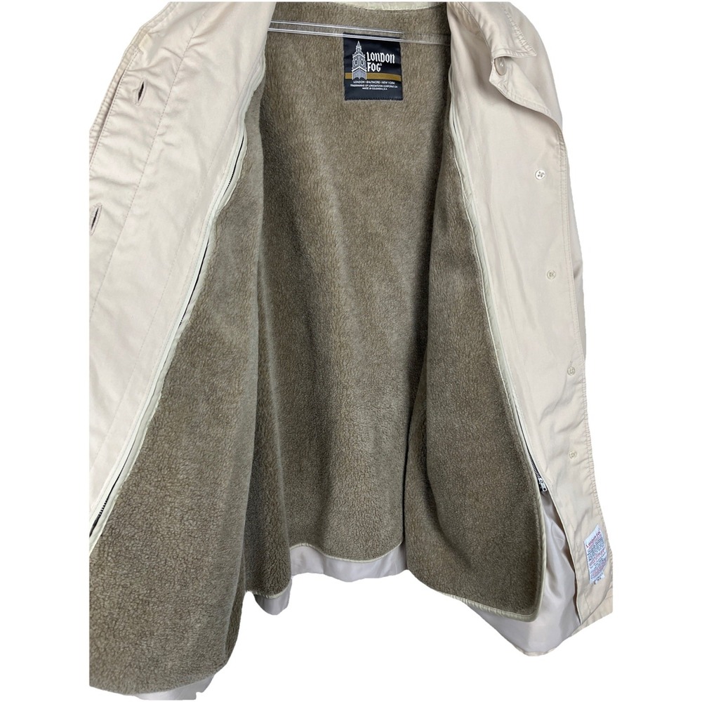 Vintage London Fog Beige Lined Trench Coat Womens‎ Size 22W - Picture 9 of 10
